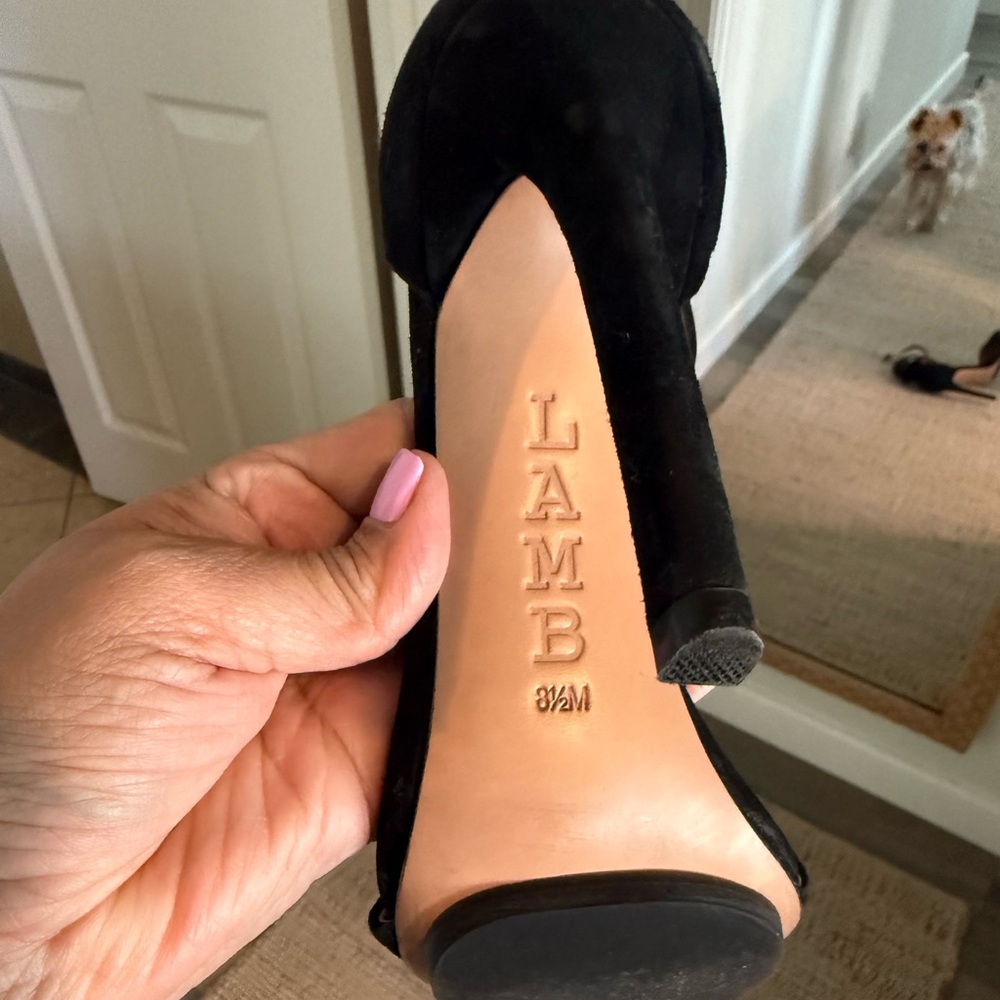 LAMB Suede Cuff Heels - Picture 8 of 8